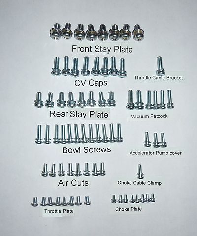 Honda CB1100 CB1000 CB900 CB750 DOHC screw set
