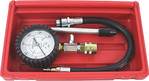Universal motorcycle econo compression tester