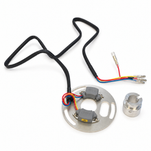 Load image into Gallery viewer, Honda CB500K CB550 CB750 SOHC electronic ignition kit showing pickup modules and wire terminals