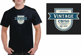 Established 2010 VintageCB750 T-Shirt (Large Size) - VintageCB750