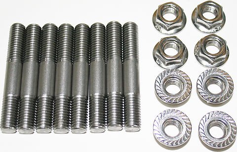 Honda CB900C CB900F CB750K exhaust stud and flange nut set