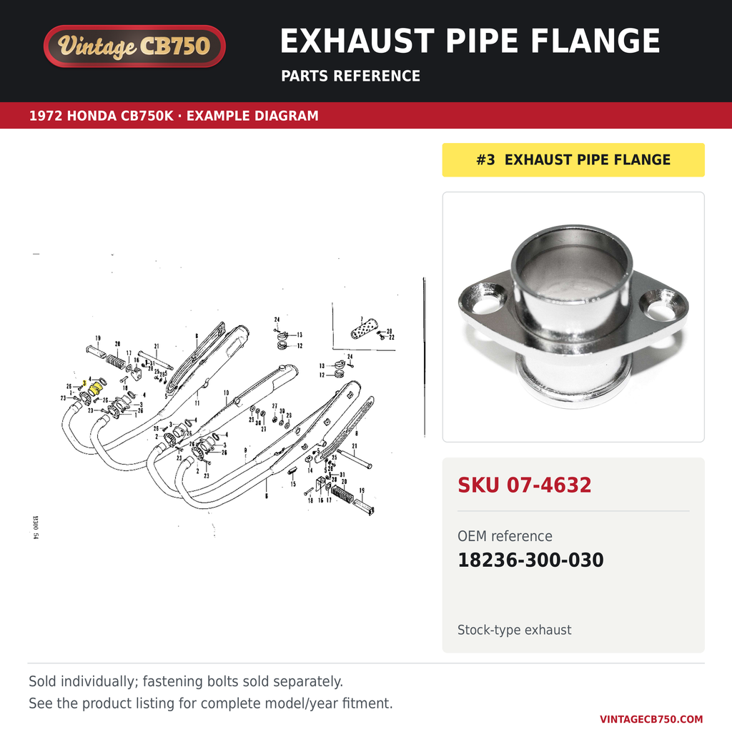 Parts reference fiche for SKU 07-4632