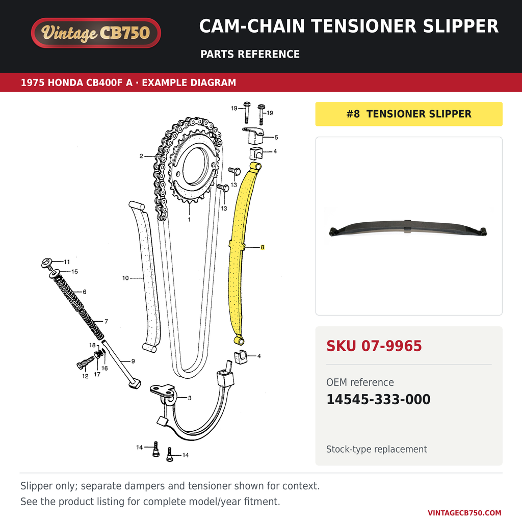 OEM fiche reference for VintageCB750 SKU 07-9965