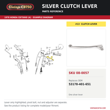 Load image into Gallery viewer, Parts fiche reference for SKU 08-0057