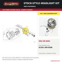Load image into Gallery viewer, Parts fiche reference for SKU 08-0461