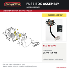 Load image into Gallery viewer, OEM fiche reference for VintageCB750 SKU 11-2106