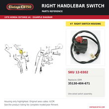Load image into Gallery viewer, Parts fiche reference for SKU 12-0302