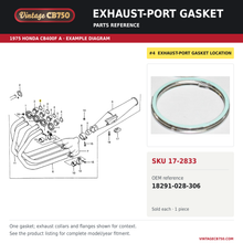 Load image into Gallery viewer, OEM fiche reference for VintageCB750 SKU 17-2833