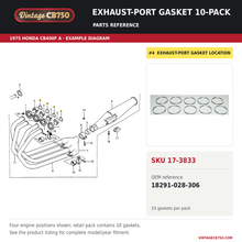 Load image into Gallery viewer, OEM fiche reference for VintageCB750 SKU 17-3833