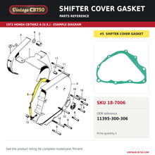 Load image into Gallery viewer, OEM fiche reference for VintageCB750 SKU 18-7006