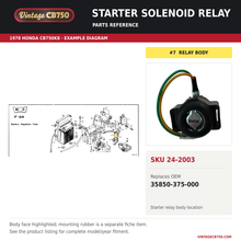 Load image into Gallery viewer, Parts fiche reference for SKU 24-2003