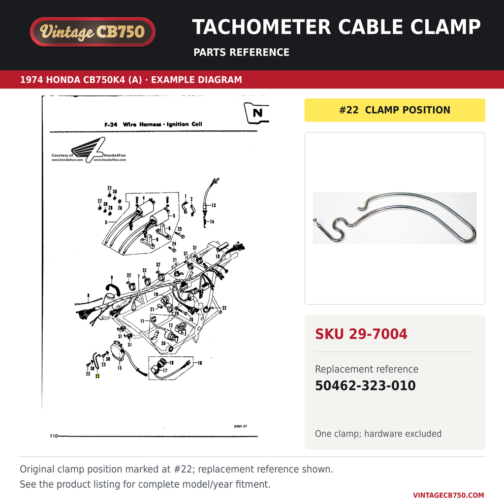 Parts fiche reference for SKU 29-7004