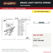 Load image into Gallery viewer, Parts fiche reference for SKU 29-7009