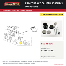 Load image into Gallery viewer, Parts fiche reference for SKU 33-0041