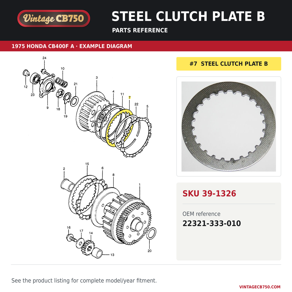 Parts reference fiche for SKU 39-1326