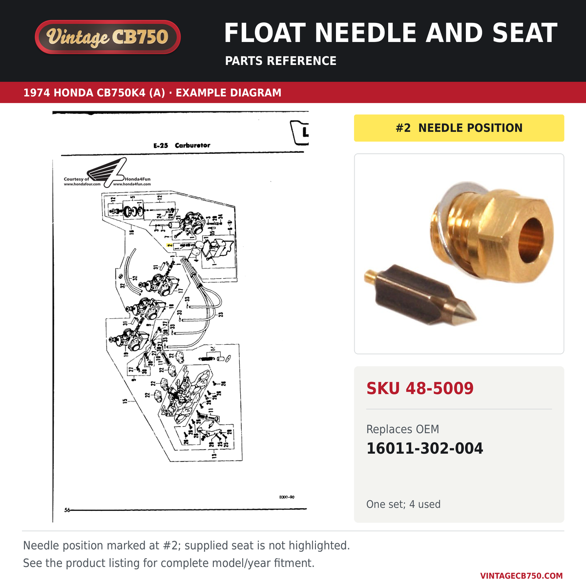 Parts fiche reference for SKU 48-5009