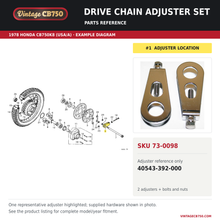 Load image into Gallery viewer, Parts fiche reference for SKU 73-0098