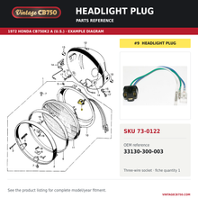 Charger l'image dans la galerie, OEM fiche reference for VintageCB750 SKU 73-0122