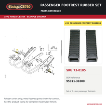 Charger l'image dans la galerie, Parts reference fiche for SKU 73-0185