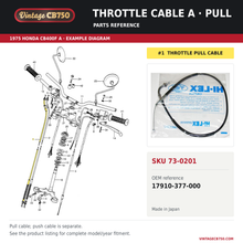 Charger l'image dans la galerie, OEM fiche reference for VintageCB750 SKU 73-0201