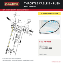 Charger l'image dans la galerie, OEM fiche reference for VintageCB750 SKU 73-0202