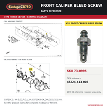 Charger l'image dans la galerie, Parts reference fiche for SKU 73-0995
