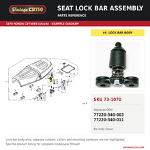 Load image into Gallery viewer, Parts fiche reference for SKU 73-1070