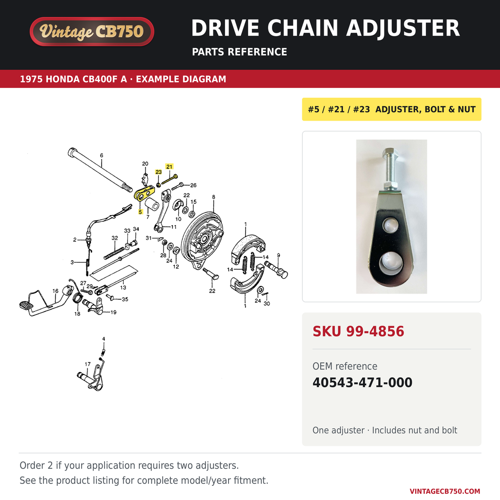 Parts reference fiche for SKU 99-4856