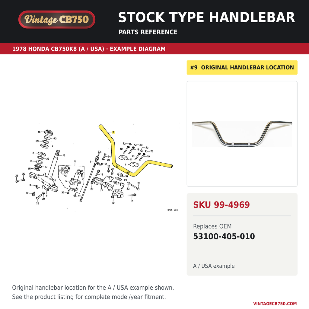 Parts fiche reference for SKU 99-4969