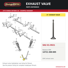 Load image into Gallery viewer, Corrected parts fiche reference for SKU 01-9921