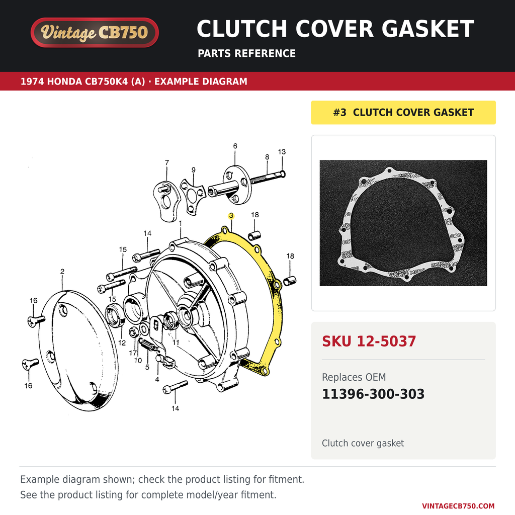 Corrected parts fiche reference for SKU 12-5037
