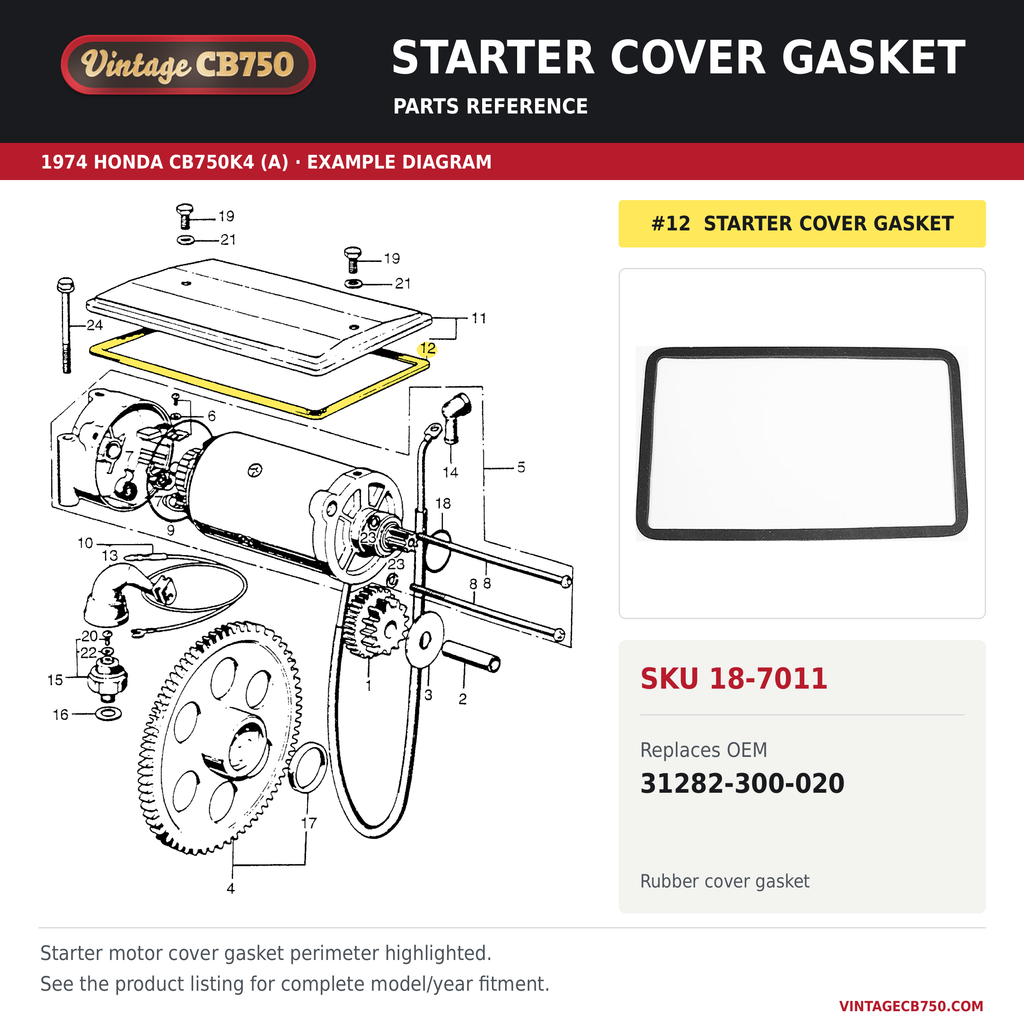 Corrected parts fiche reference for SKU 18-7011