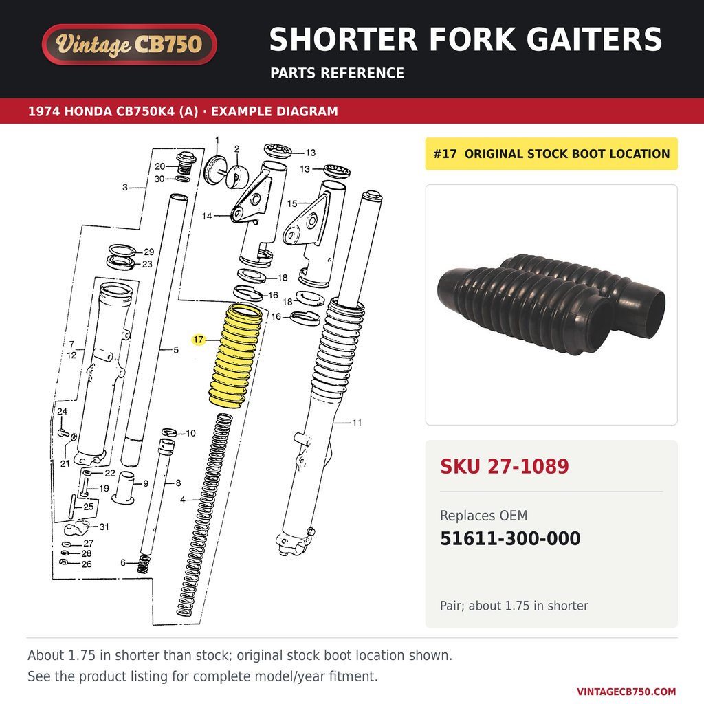 Corrected parts fiche reference for SKU 27-1089