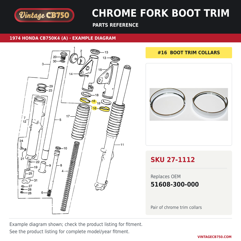 Corrected parts fiche reference for SKU 27-1112