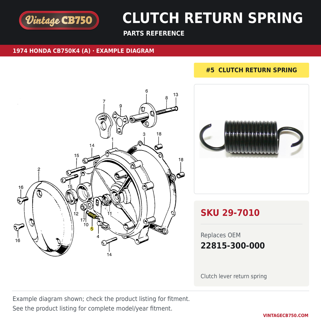 Corrected parts fiche reference for SKU 29-7010