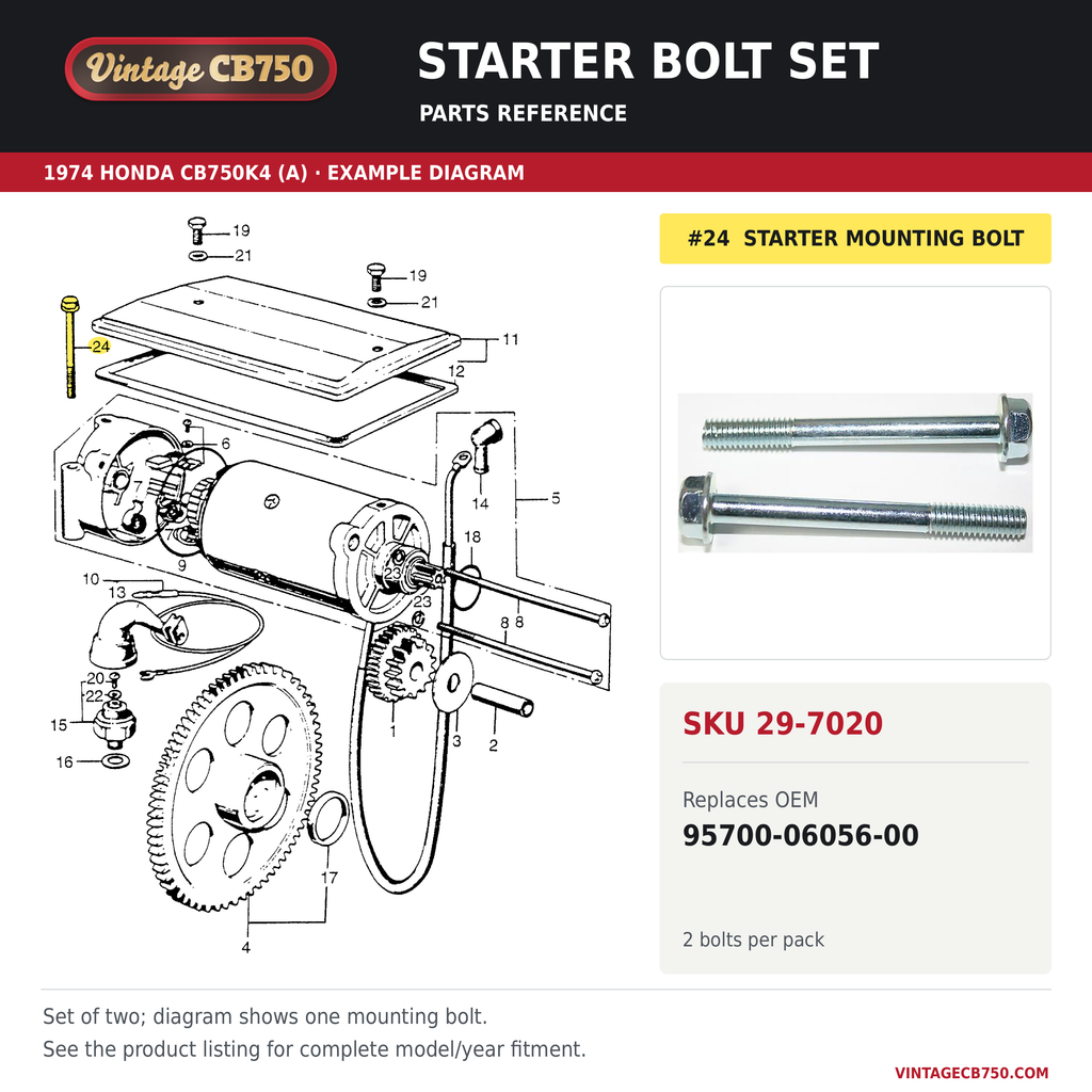 Corrected parts fiche reference for SKU 29-7020