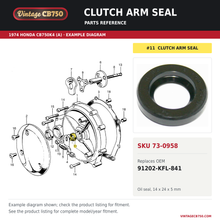 Load image into Gallery viewer, Corrected parts fiche reference for SKU 73-0958