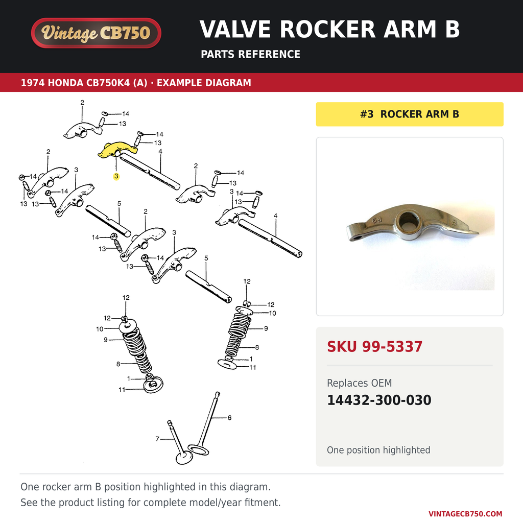 Corrected parts fiche reference for SKU 99-5337