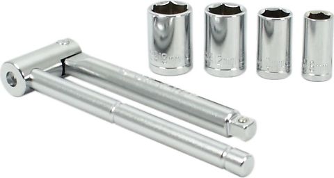 Universal motorcycle folding socket set