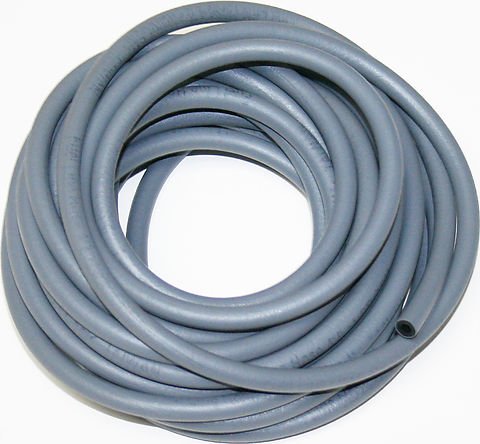 Universal motorcycle gray rubber fuel line 25FT roll 4mm