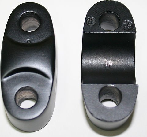 Honda CB750 CB550 black handlebar clamp set 2 7 8 in. 95014-22200