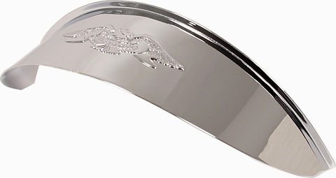 Universal motorcycle chrome headlight visor