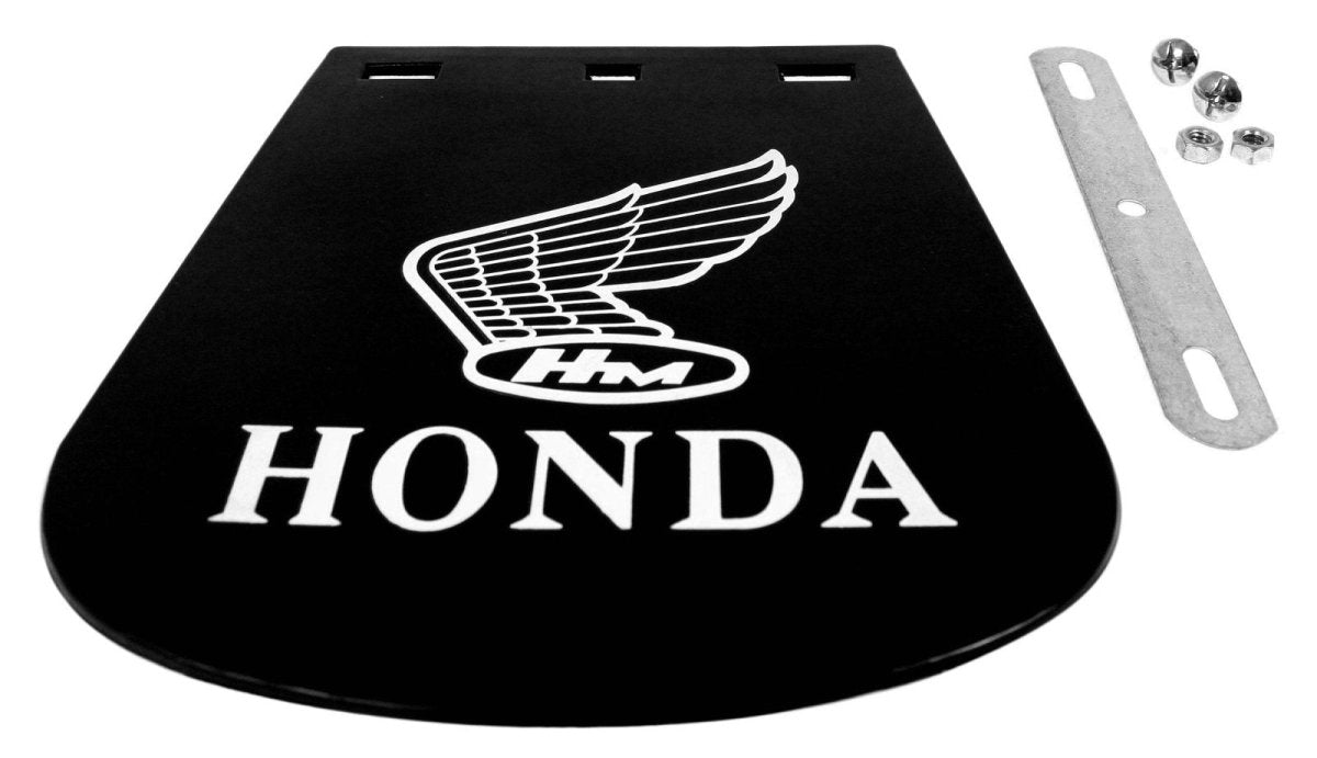 Black Honda fender flap with Honda logo