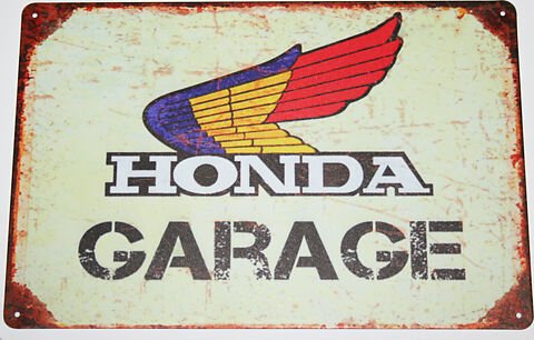 Honda Garage - Tin Sign - VintageCB750