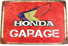 Charger l&#39;image dans la galerie, Honda Logo (Blue/Yellow/Red Logo) - Tin Sign - VintageCB750