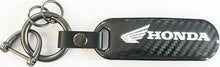 Charger l&#39;image dans la galerie, Honda Logo Keychain with Carbon Background - VintageCB750