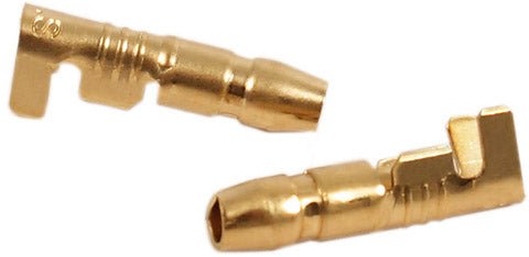 Universal motorcycle 4mm x 17mm long male bullet connectors pk 10
