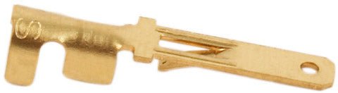 Universal motorcycle 2.8mm x 21mm long small flat male metric terminals pk 10