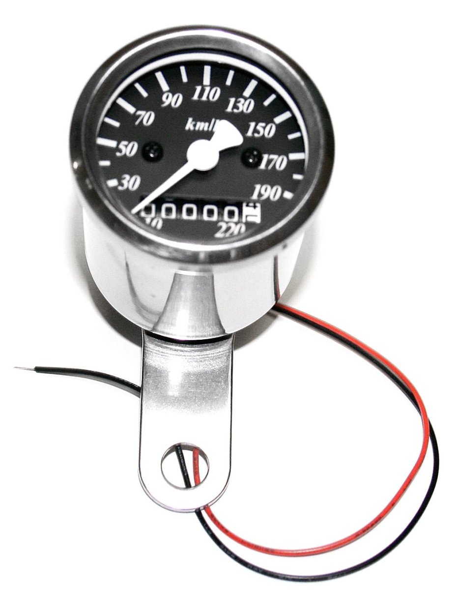Honda CB micro custom kph speedometer with black face plate