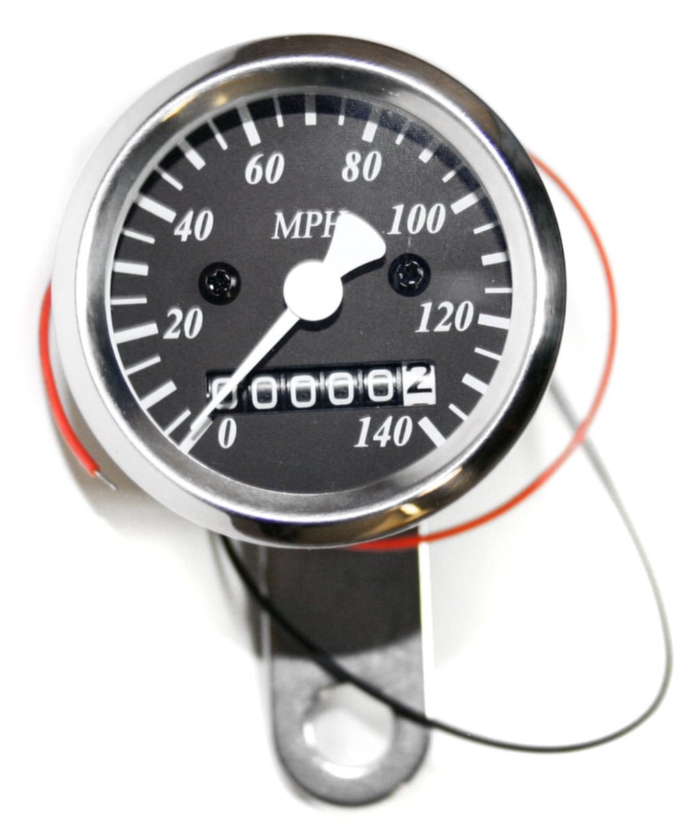 Honda CB micro custom mph speedometer with black face plate